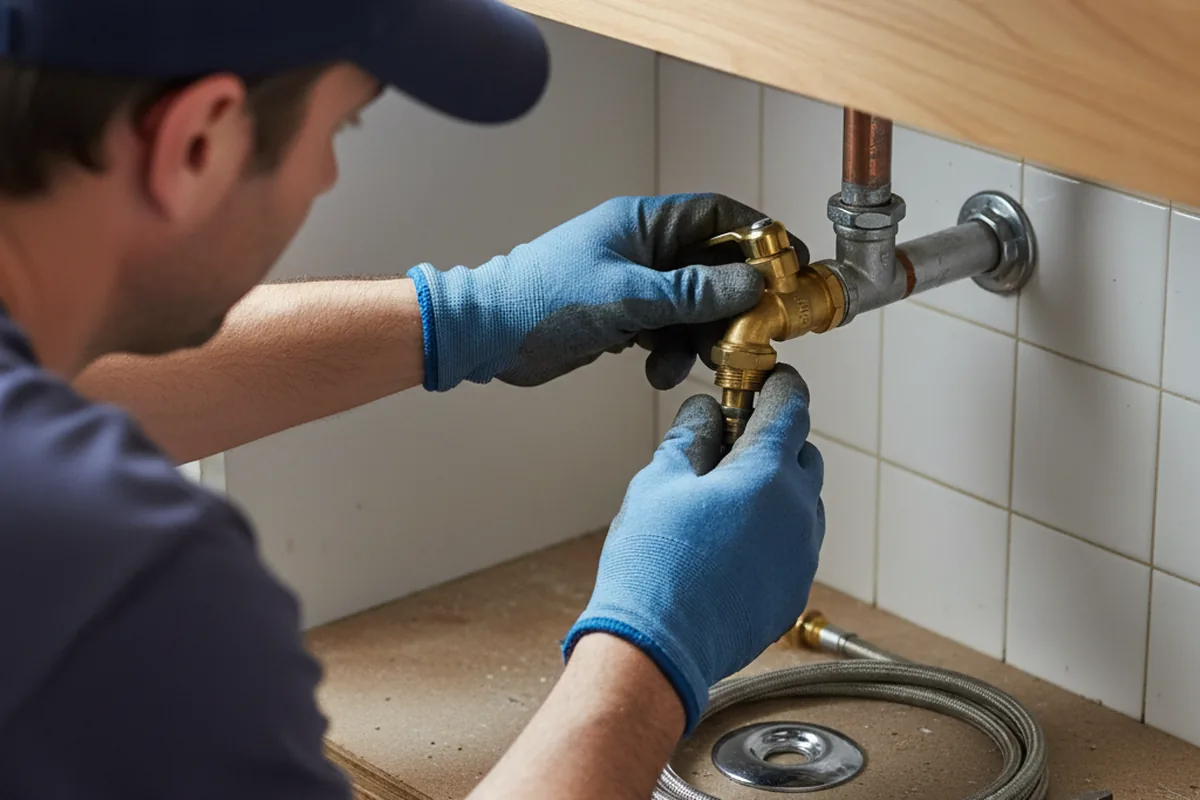 Shutoff valve and fitting work during Emergency Plumbing in Efland